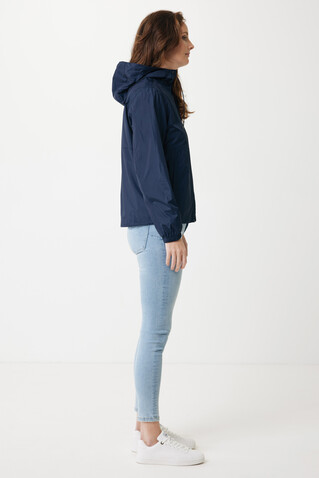 IQONIQ Logan Lightweight Jacke aus recyceltem Polyester navy blau bedrucken, Art.-Nr. T9701.002.S