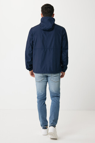 IQONIQ Logan Lightweight Jacke aus recyceltem Polyester navy blau bedrucken, Art.-Nr. T9701.002.S