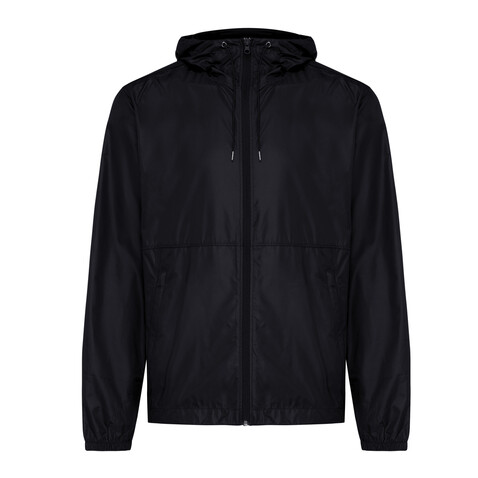 IQONIQ Logan Lightweight Jacke aus recyceltem Polyester schwarz bedrucken, Art.-Nr. T9701.001.XS