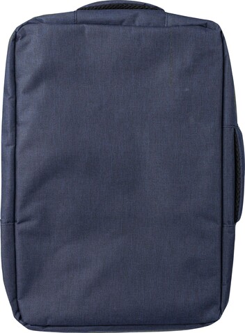 rPET (300D) Polyester Laptop-Rucksack Eulalia – Blau bedrucken, Art.-Nr. 005999999_1202789
