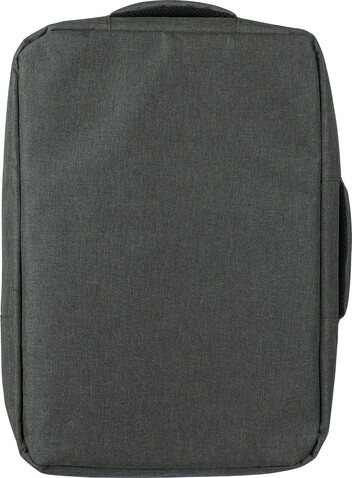 rPET (300D) Polyester Laptop-Rucksack Eulalia – Grün bedrucken, Art.-Nr. 004999999_1202789