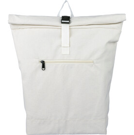 Rolltop-Rucksack Thaddeus aus recyceltem Poly-Baumwollgewebe (330 g/m2) – beige bedrucken, Art.-Nr. 357999999_1204072
