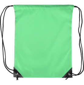 Rucksack Stef | Kordelzug – Hellgrün bedrucken, Art.-Nr. 029999999_1204075