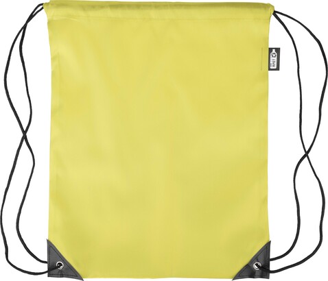 Turnbeutel Enrique | Recycelt | 5 l – Gelb bedrucken, Art.-Nr. 006999999_1204076