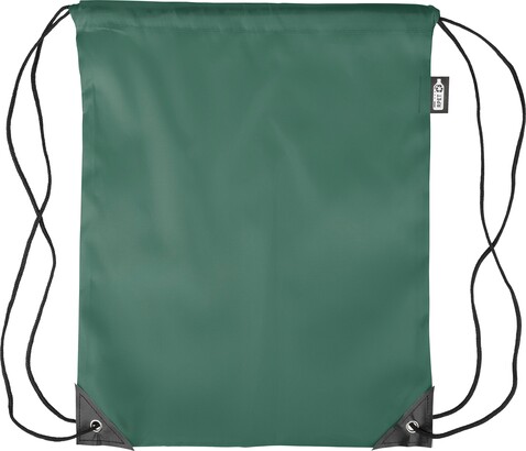 rPET 210D Polyester Rucksack mit Kordelzug Calix – Grün bedrucken, Art.-Nr. 004999999_1204076
