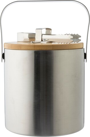 Eiskübel Fenwick | Edelstahl | 1,2 l – Silber bedrucken, Art.-Nr. 032999999_1204135