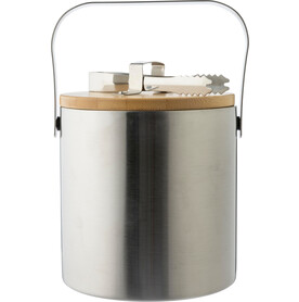 Eiskübel Fenwick | Edelstahl | 1,2 l – Silber bedrucken, Art.-Nr. 032999999_1204135