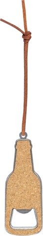 Flaschenöffner Ophelie | Kork – Braun bedrucken, Art.-Nr. 011999999_1204136