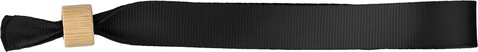 rPET 300D Handgelenkschnur Tarian – Schwarz bedrucken, Art.-Nr. 001999999_1204140
