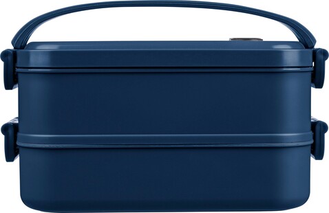 Lunchbox Selwyn | Kunststoff | 2x 800 ml – Blau bedrucken, Art.-Nr. 005999999_1204257