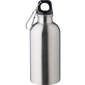 Einwandige Flasche aus recyceltem Edelstahl (400 ml) Sable – Silber bedrucken, Art.-Nr. 032999999_1204264