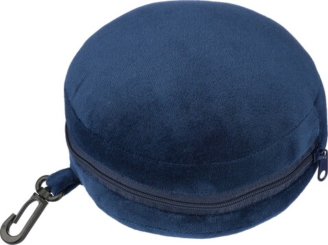 Reisekissen aus Polyester Leontine – Blau bedrucken, Art.-Nr. 005999999_1206636