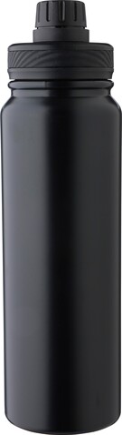 Doppelwandige Flasche aus Edelstahl (800 ml) Zinnia – Schwarz bedrucken, Art.-Nr. 001999999_1206646