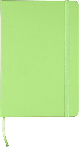 Notizbuch Eva | Recycelt | A5 | Liniert – Limettengrün bedrucken, Art.-Nr. 019999999_1207023