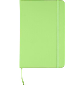 Recyceltem notizbuch A5 aus PU Eva – Limettengrün bedrucken, Art.-Nr. 019999999_1207023