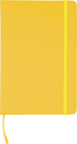Recyceltes Notizbuch A5 aus PU Eva – Gelb bedrucken, Art.-Nr. 006999999_1207023