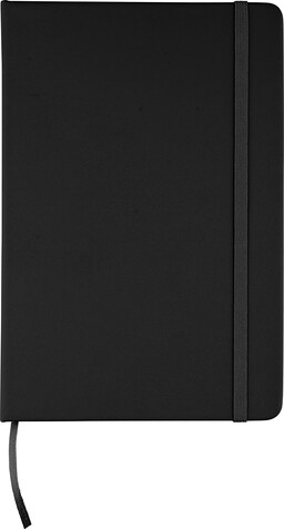 rPET-Notizbuch (A5) Eamon – Schwarz bedrucken, Art.-Nr. 001999999_1207023