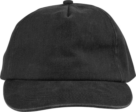 Baumwolle (240 g/m2) Mütze Liora – Schwarz bedrucken, Art.-Nr. 001999999_1207915