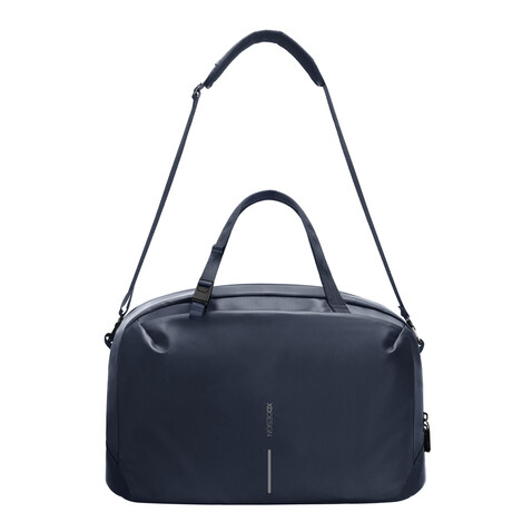 Urban wasserabweisende Wochenendtasche navy blau, grau bedrucken, Art.-Nr. P706.2925
