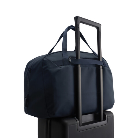 Urban wasserabweisende Wochenendtasche navy blau, grau bedrucken, Art.-Nr. P706.2925
