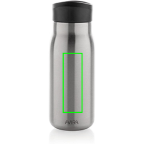 Avira Ain 150ml Reiseflasche aus RCS rec. Stainless-Steel silber bedrucken, Art.-Nr. P438.052