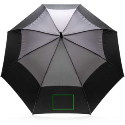 27&quot; Impact AWARE™ RPET 190T Auto-Open Stormproof-Schirm anthrazit bedrucken, Art.-Nr. P850.682