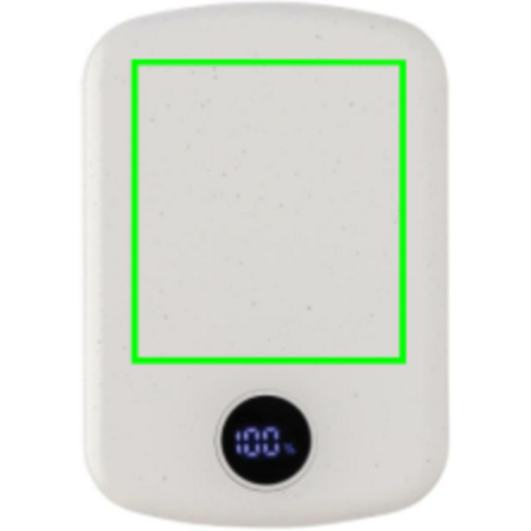 MagBoost 5.000mAh magnetische Powerbank aus RCS rec. Plastik weiß bedrucken, Art.-Nr. P322.413