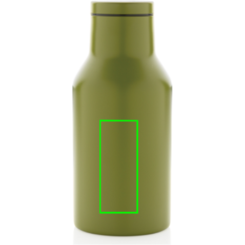RCS recycelte Stainless Steel Kompakt-Flasche grün bedrucken, Art.-Nr. P433.197