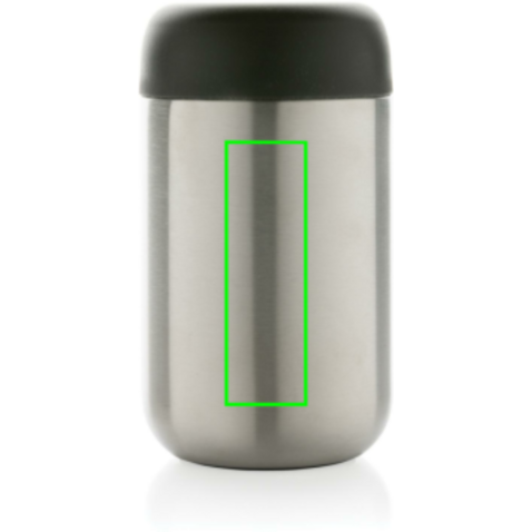 Brew Vakuumbecher aus RCS recyceltem Stainless-Steel silber bedrucken, Art.-Nr. P435.082