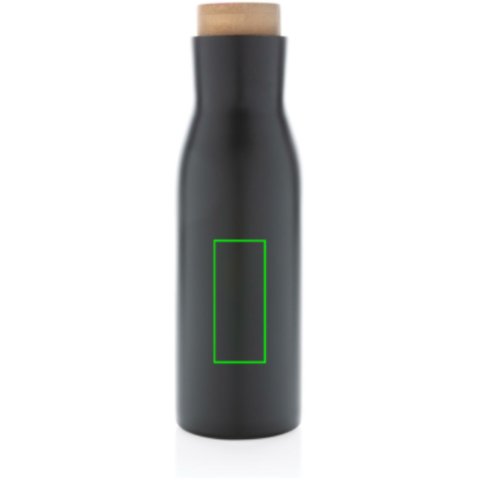 Clima auslaufsichere Vakuum-Flasche schwarz bedrucken, Art.-Nr. P436.611