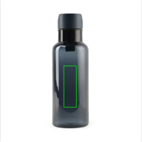 VINGA Balti 600ml Flasche aus RCS recyceltem PET navy blau bedrucken, Art.-Nr. V433015 VINGA Balti 600ml Flasche aus RCS recyceltem PET navy blau bedrucken, Art.-Nr. V433015