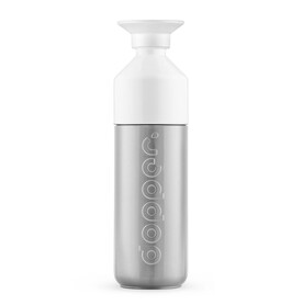 Dopper Silver Insulated (580 ml) – silber/weiß bedrucken, Art.-Nr. 325999999_1247519