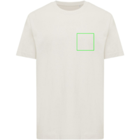 IQONIQ Kakadu relaxed T-Shirt aus recycelter Baumwolle ivory white bedrucken, Art.-Nr. T9103.040.M