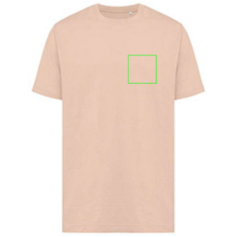IQONIQ Kakadu relaxed T-Shirt aus recycelter Baumwolle peach nectar bedrucken, Art.-Nr. T9103.038.XXL