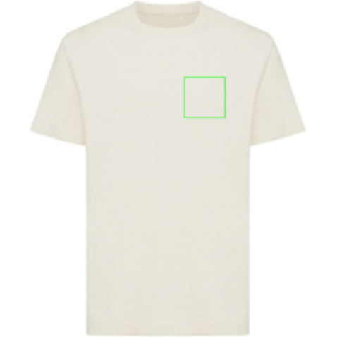 IQONIQ Kakadu relaxed T-Shirt aus recycelter Baumwolle natural raw bedrucken, Art.-Nr. T9103.018.M