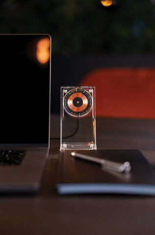 Magcharge 15W magnetischer Wireless-Charging-Stand transparent bedrucken, Art.-Nr. P309.0800