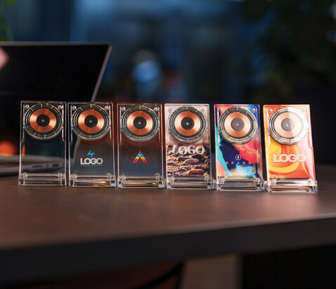 Magcharge 15W magnetischer Wireless-Charging-Stand transparent bedrucken, Art.-Nr. P309.0800