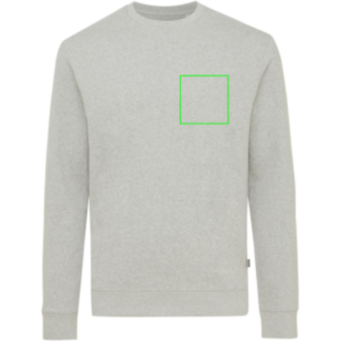 IQONIQ Denali ungefärbt. Rundhals-Sweater aus recycelter BW heather grey bedrucken, Art.-Nr. T9301.013.4XL IQONIQ Denali ungefärbt. Rundhals-Sweater aus recycelter BW heather grey bedrucken, Art.-Nr. T9301.013.4XL