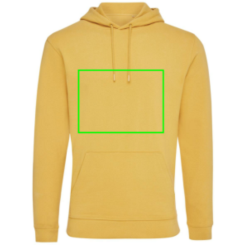 IQONIQ Jasper Hoodie aus recycelter Baumwolle ochre yellow bedrucken, Art.-Nr. T9400.021.XXXL IQONIQ Jasper Hoodie aus recycelter Baumwolle ochre yellow bedrucken, Art.-Nr. T9400.021.XXXL
