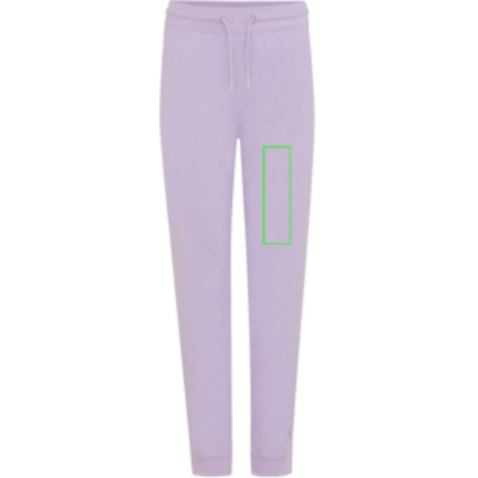 IQONIQ Cooper Jogger aus recycelter Baumwolle lavender bedrucken, Art.-Nr. T9500.011.XXXL