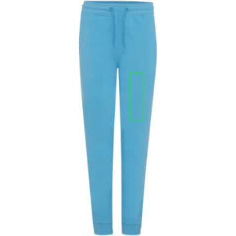 IQONIQ Cooper Jogger aus recycelter Baumwolle tranquil blue bedrucken, Art.-Nr. T9500.010.XL