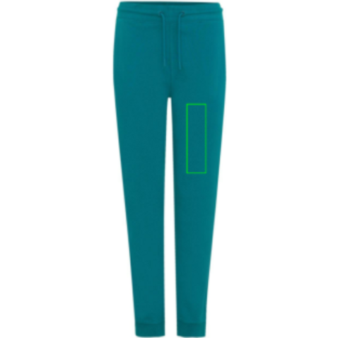 IQONIQ Cooper Jogger aus recycelter Baumwolle verdigris bedrucken, Art.-Nr. T9500.009.XXL