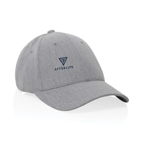Milo AWARE™ 6-Panel-Heather-Kappe grau bedrucken, Art.-Nr. P453.0902