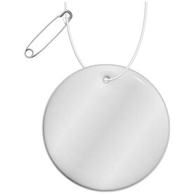 RFX™ H-16 runder, leichter, reflektierender PVC-Anhänger – medium, weiss bedrucken, Art.-Nr. 1PR12901 RFX™ H-16 runder, leichter, reflektierender PVC-Anhänger – medium, weiss bedrucken, Art.-Nr. 1PR12901