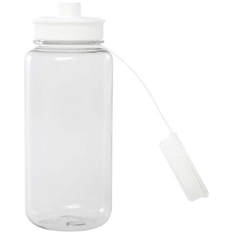 Ryder 900 ml RCS-zertifizierte RPET-Sportflasche mit Multifunktionsdeckel, weiss bedrucken, Art.-Nr. 10083701