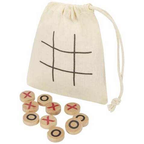 Whorl Tic-Tac-Toe Spiel aus Holz, natur bedrucken, Art.-Nr. 10461106