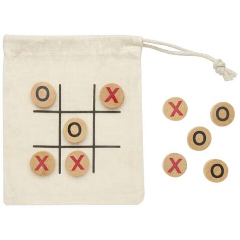 Whorl Tic-Tac-Toe Spiel aus Holz, natur bedrucken, Art.-Nr. 10461106