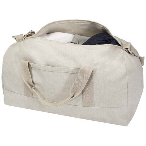 Porter 500 g/m² Aware™ recycelte Reisetasche 50 L, Oatmeal bedrucken, Art.-Nr. 12074707