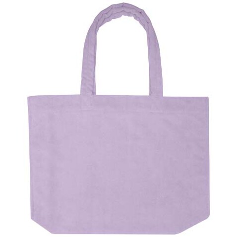 Siam GRS-recycelte Strandtragetasche aus Frottee 13 L, fliederfarben bedrucken, Art.-Nr. 12075235