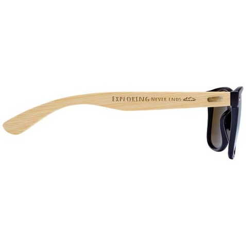Hue Sonnenbrille mit Bambusbügeln, blau, natur bedrucken, Art.-Nr. 12704952